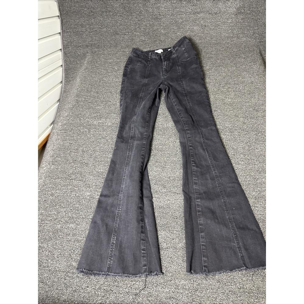 True Craft Black Flare 6x31 Jeans #1111
